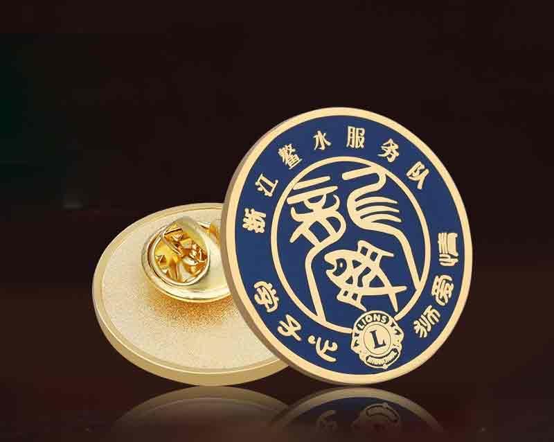 鋅合金金屬徽章 企業(yè)活動金屬胸牌烤漆胸章