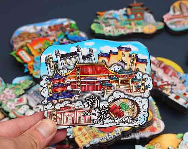 創(chuàng)意中國城市印象地標(biāo)磁性冰箱貼 定制特色景點旅游紀(jì)念品