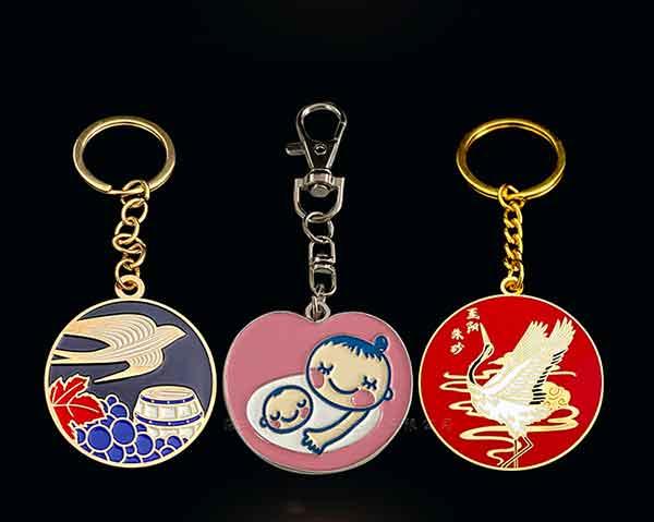 鑰匙扣定制烤漆琺瑯金屬掛件禮品